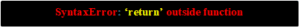 PYTHON SYNTAX ERROR: