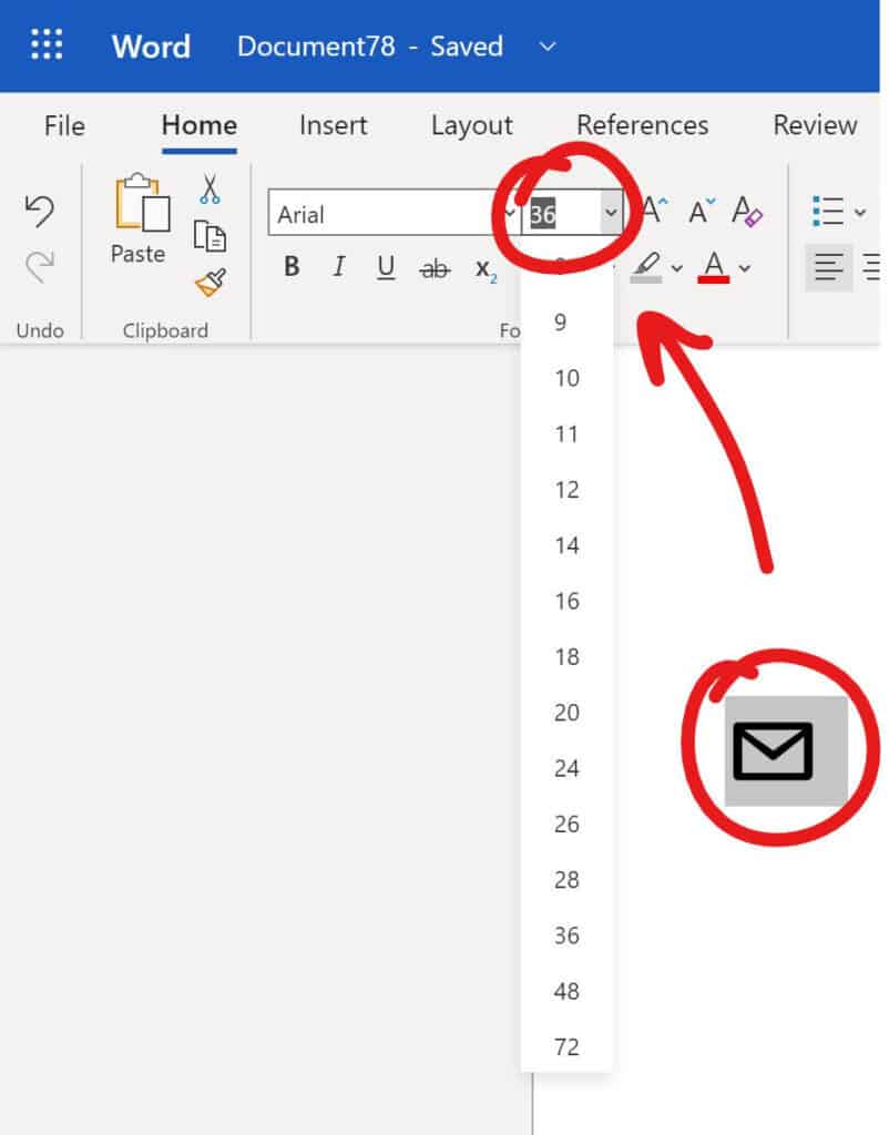 How to Add the Mail/Envelope Symbol in Word? - How I Got The Job