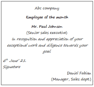 CERTIFICATE OF APPRECIATION