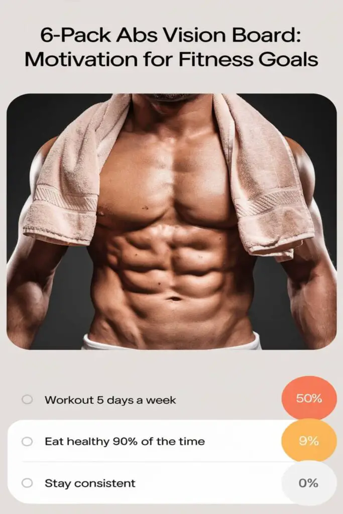 6-Pack Abs Vision Board: How to Stay Motivated and Achieve Your Fitness Goals – How I Got The Job