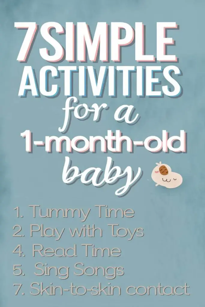 7 Simple Activities for a 1-Month-Old Baby to Boost Development & Bonding – How I Got The Job