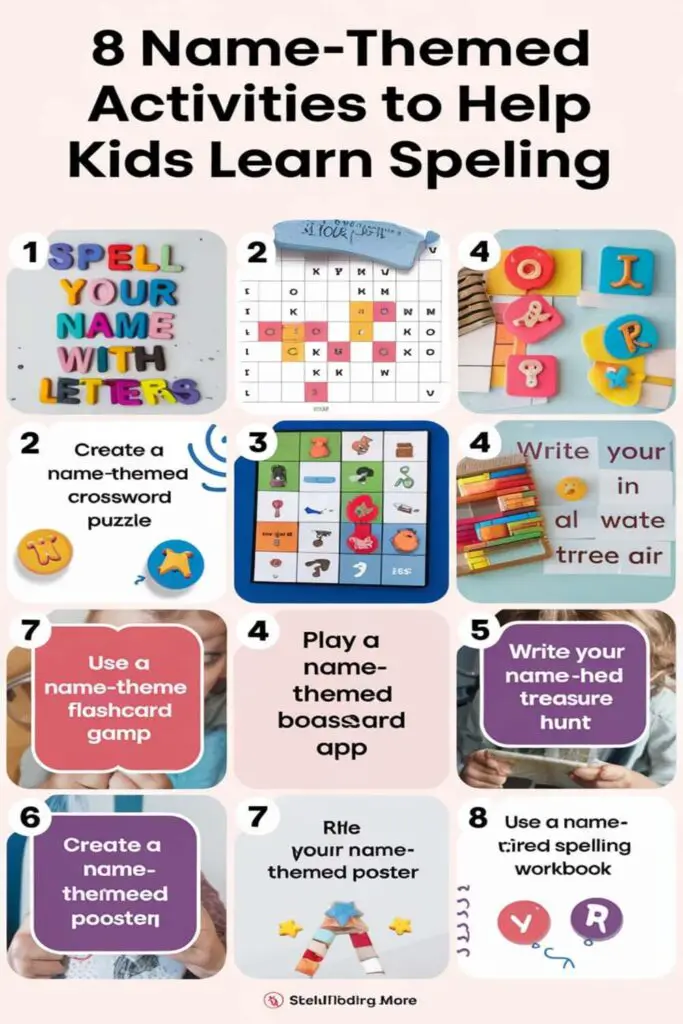 8 Name-Themed Activities to Help Kids Learn Spelling – How I Got The Job